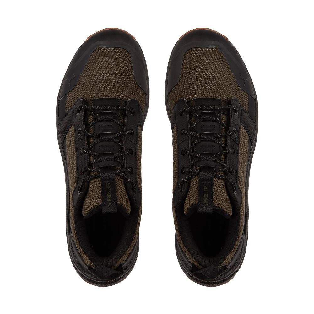 Zapatilla Outdoor Unisex Puma Boulder Wtr Lo Dark Olive- Black-gum image number 4.0