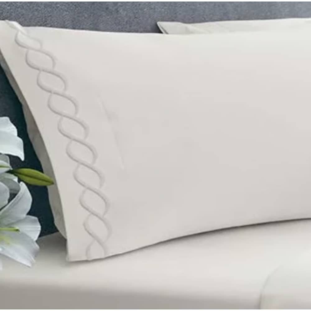 Juego De Sabanas 2 Plazas 210 Hilos Bordadas image number 1.0