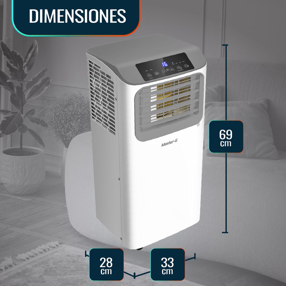 Aire Acondicionado Port&aacute;til Wifi 12000 Btu 4en1 Mgac12porwf image number 4.0