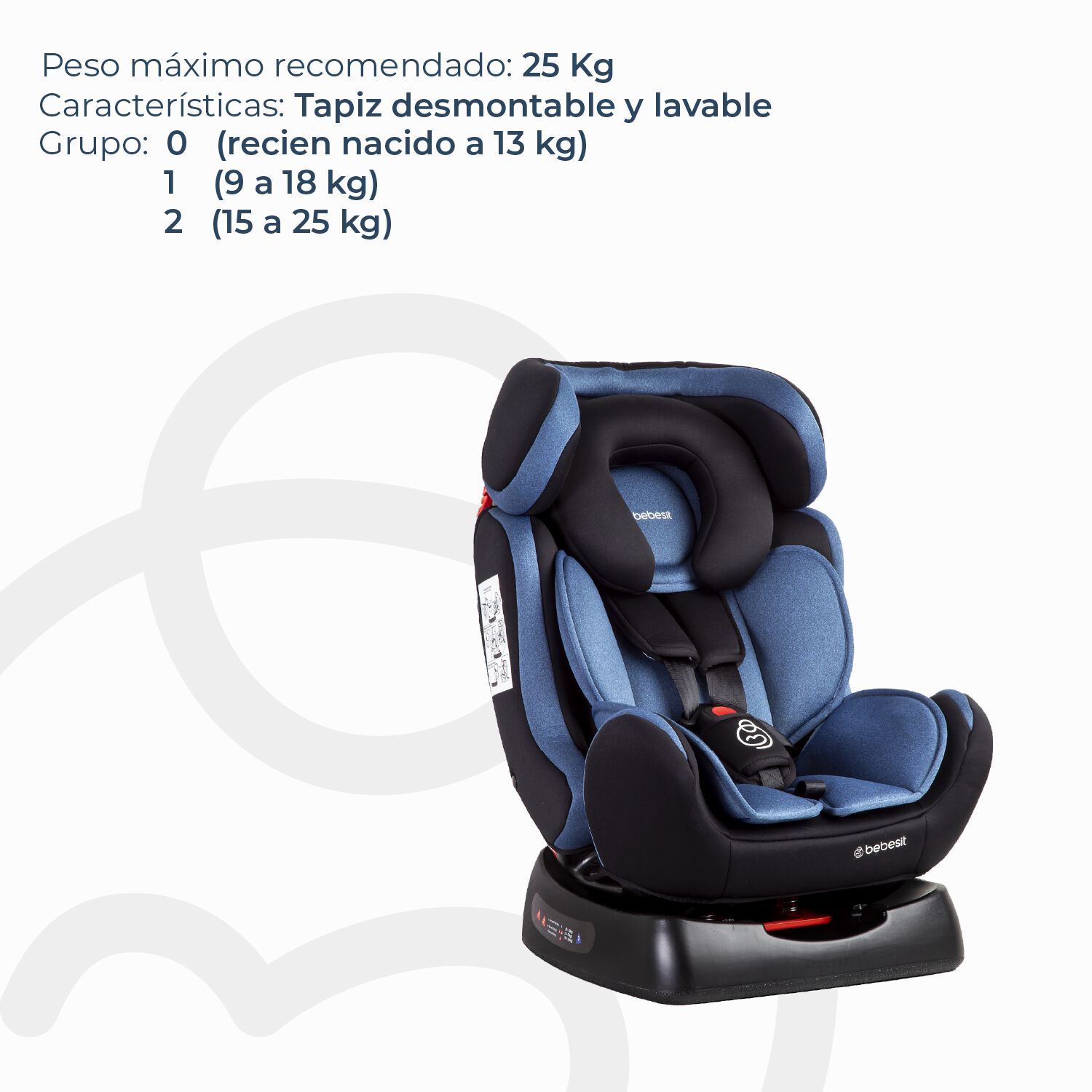 Silla De Auto Orbit Lx Azul Bebesit image number 3.0