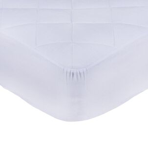 Cubrecolchon Ajustable Mashini 1 Plaza Blanco