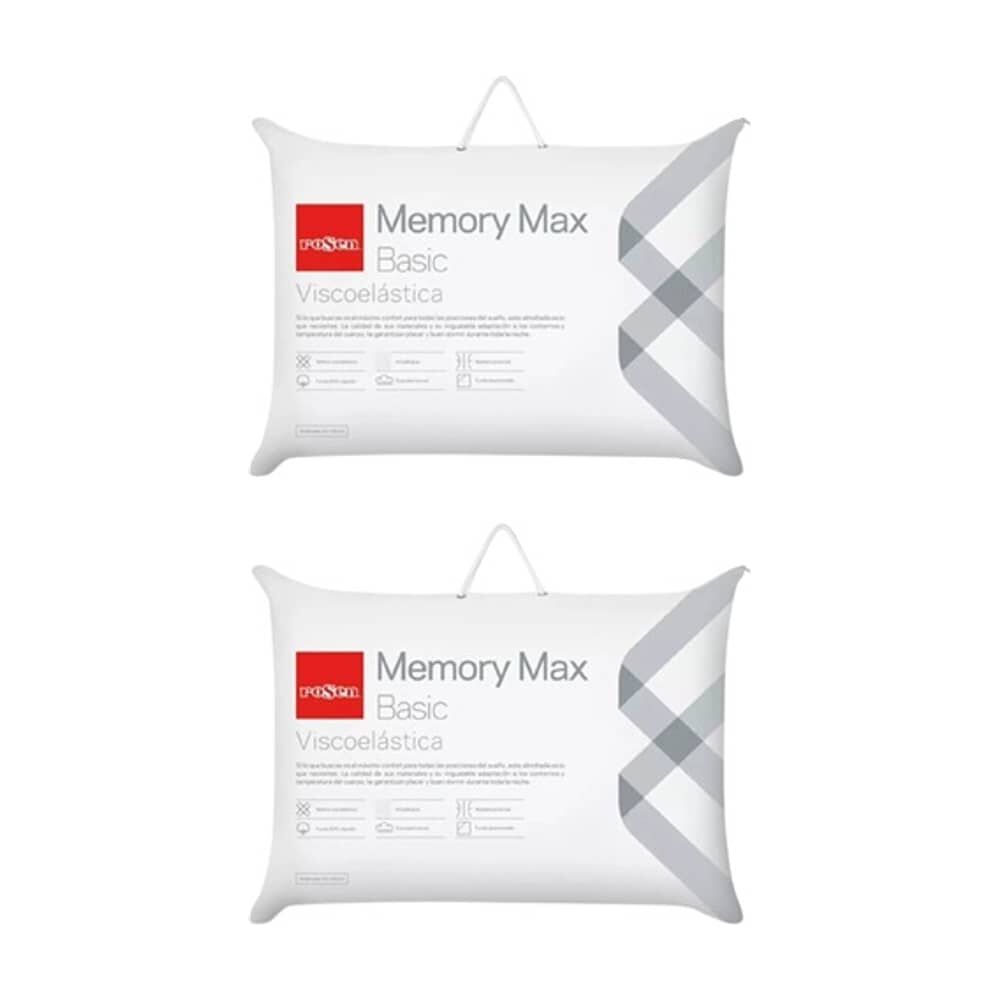 Pack 2 Almohadas Memory Max Basic King 42 X 80 Cm - Rosen image number 0.0