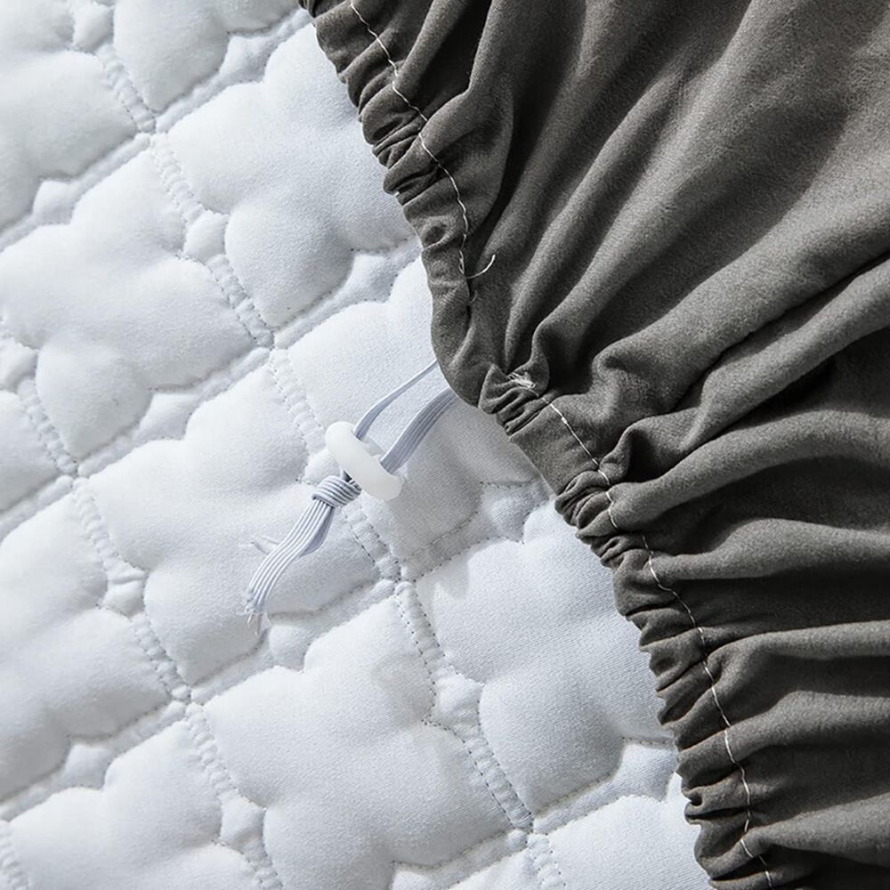 Cubrecolch&oacute;n Impermeable 1.5p + 01 Funda De Almohada Plomo image number 4.0