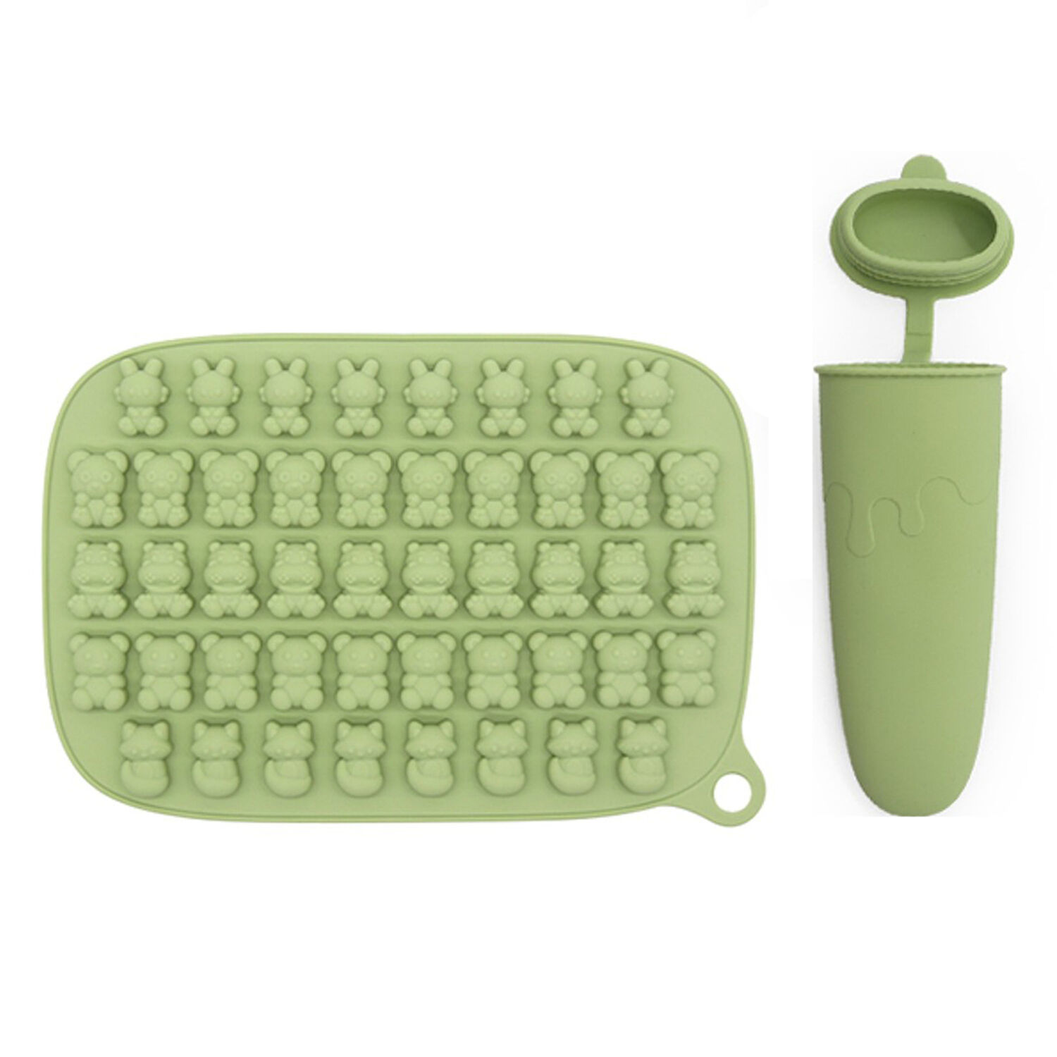 Set Alimentaci&oacute;n Summer Silicona Verde image number 6.0