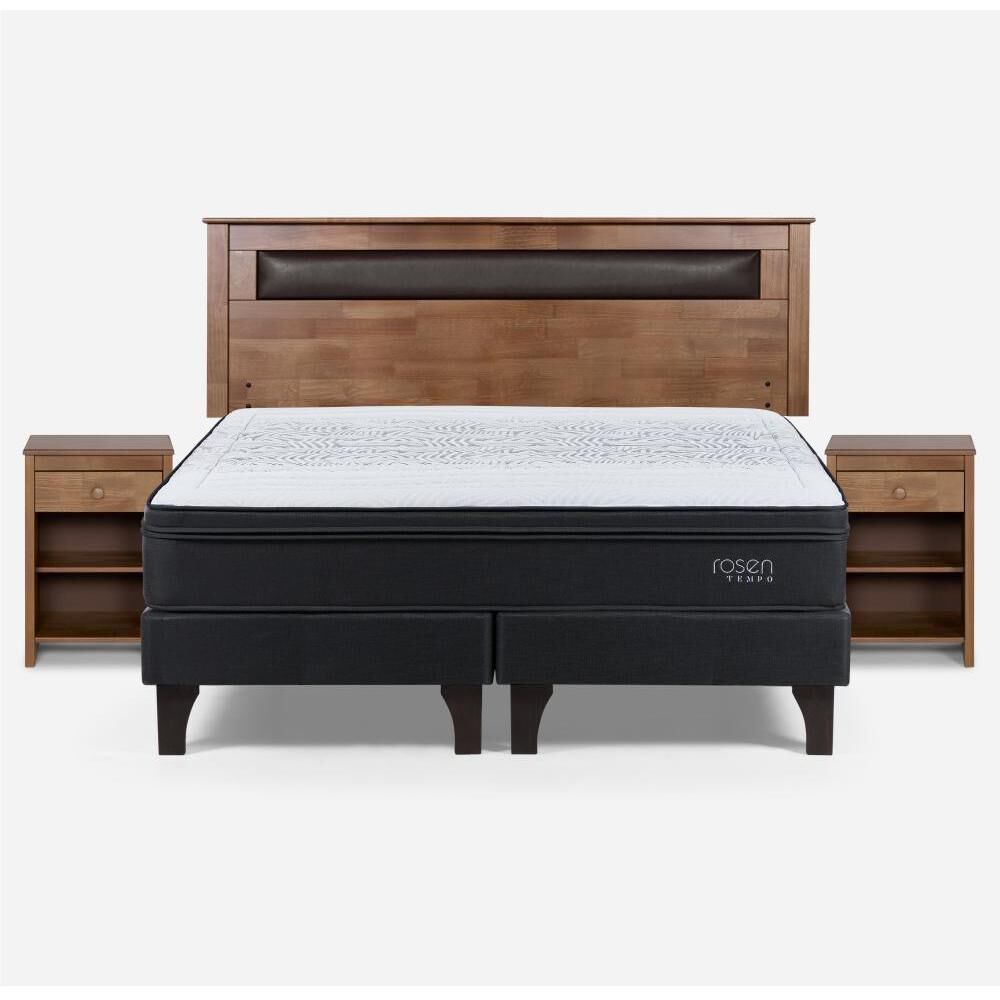 Cama Europea Rosen Tempo / King / Base Dividida + Set De Maderas image number 0.0