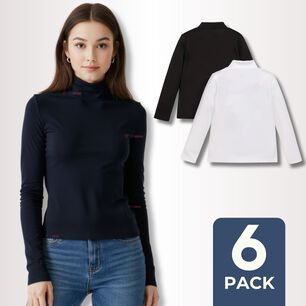 Pack 6 Camisetas Beatle Algod&oacute;n Primera Capa Juvenil Ni&ntilde;a Polera Surtidos