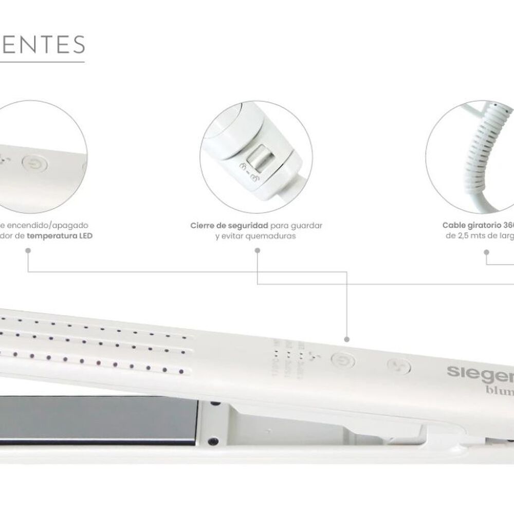 Plancha De Cabello Siegen 2en1 Pro-ceramic Airflow + Fast Style Sgb4704 image number 6.0