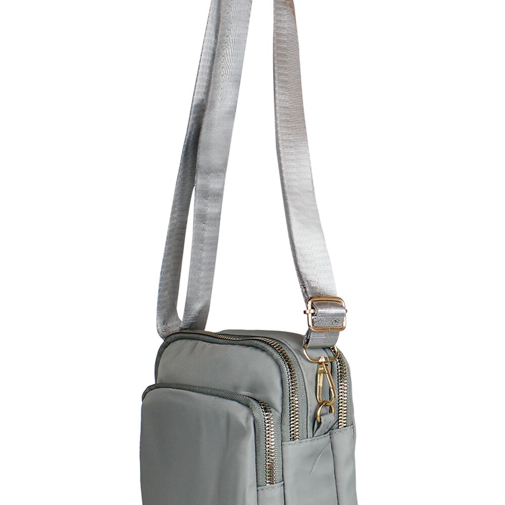 Cartera Bandolera Isa Gris Anabella Sachi image number 2.0