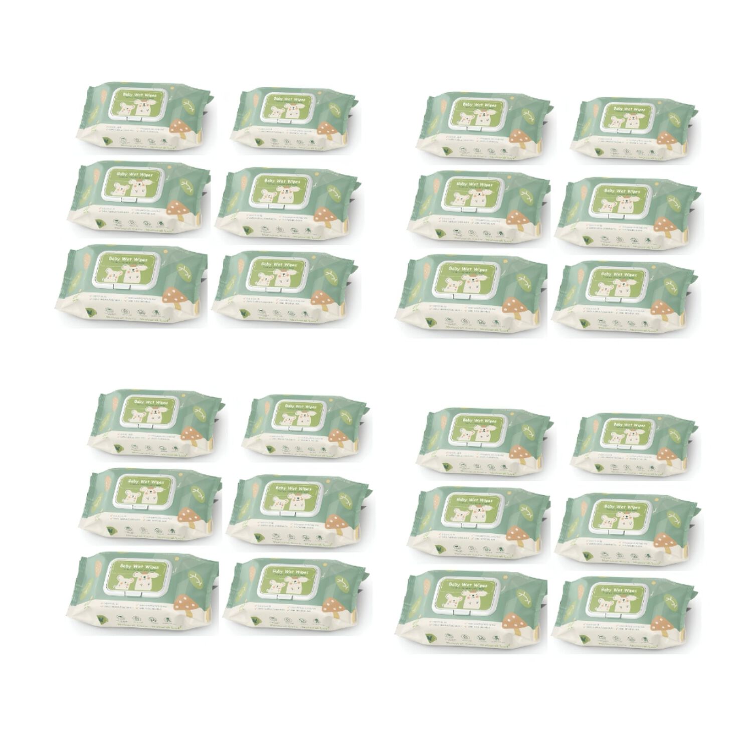 Toallitas H&uacute;medas Con Tapa Pack 24x80 Unidades Lubabycas image number 1.0