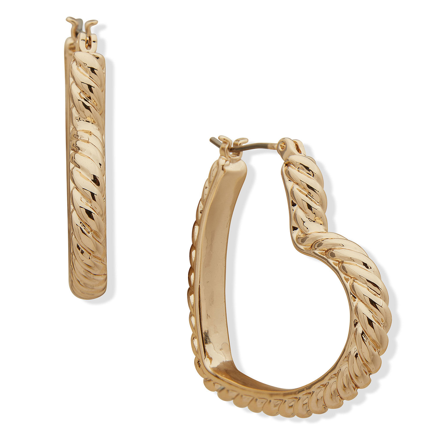 Aros Tipo Argollas Anne Klein Dorado Mujer 01g00729 image number 0.0