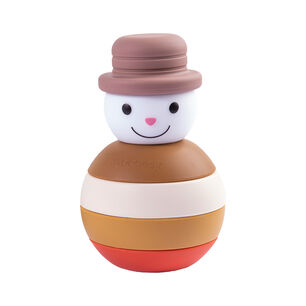 Juguete Mu&ntilde;eco Nieve Montessori Silicona Caf&eacute;