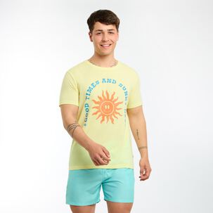 Polera Estampada Manga Corta Cuello Redondo Hombre Skuad