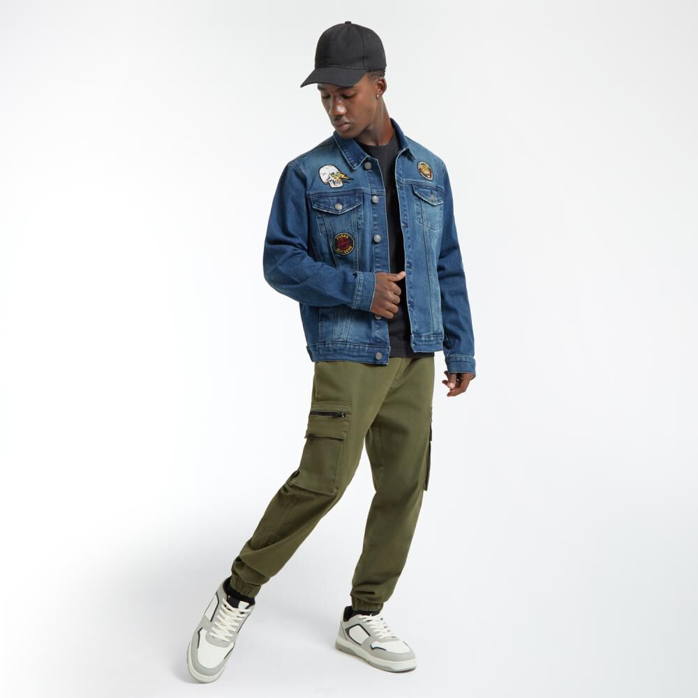 Chaqueta Denim Cuello Camisero Hombre Rolly Go image number 1.0