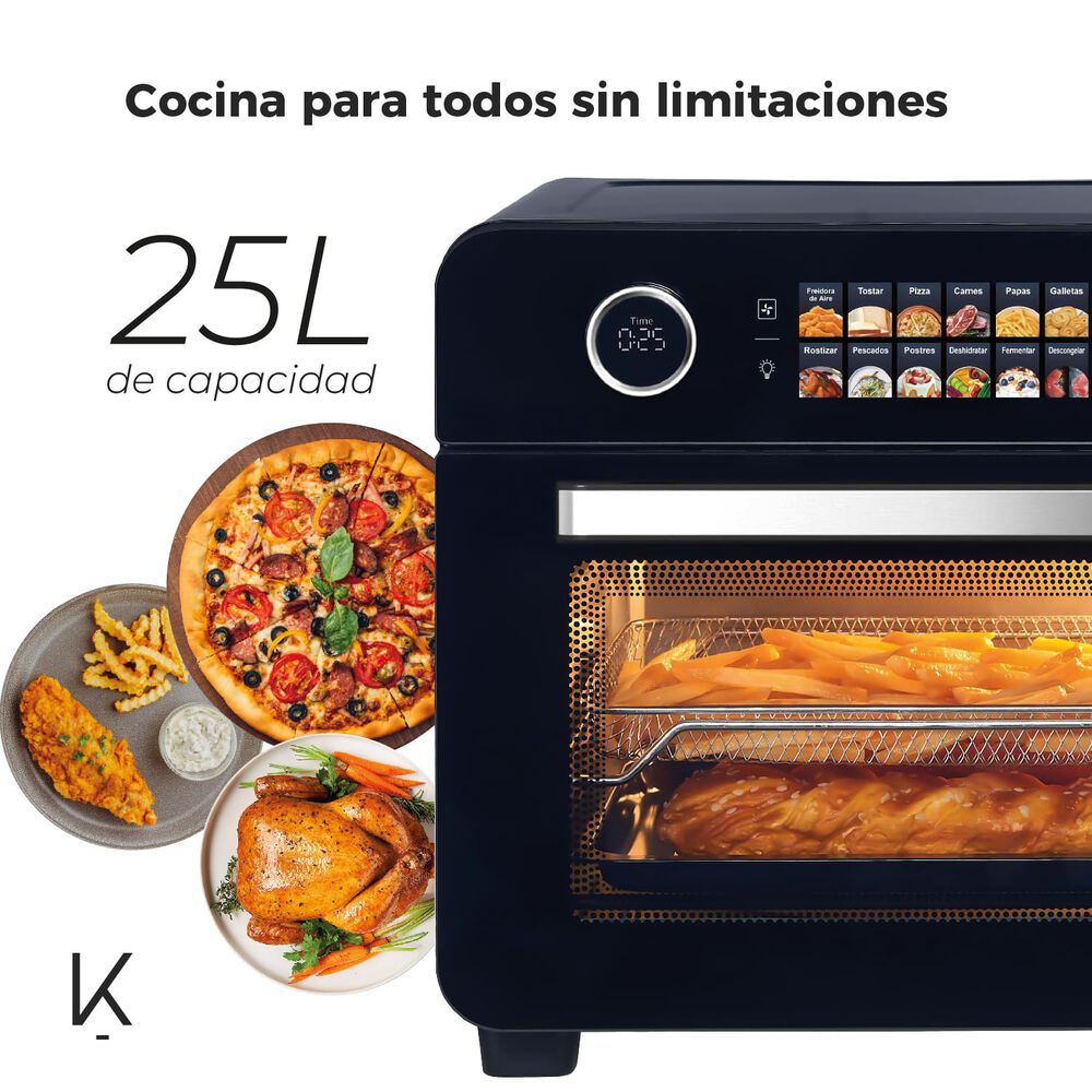 Horno Freidora De Aire Smart Edition 25 Litros Kitchen-it image number 5.0