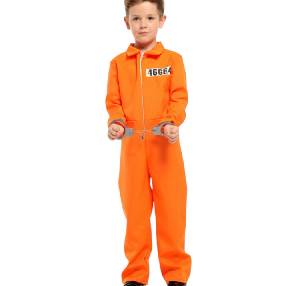 Disfraz Cosplay Convicto Prisionero Infantil Halloween image number 2.0