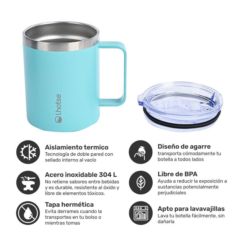 Taza Térmica Insulada Camping 350ml Blue image number 1.0