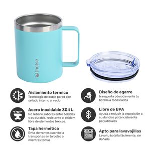 Taza Térmica Insulada Camping 350ml Blue