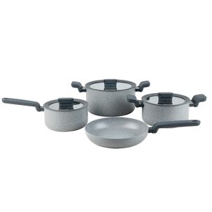 Bater&iacute;a De Cocina Antiadherente Pompei Granito 7 Pcs Simplit
