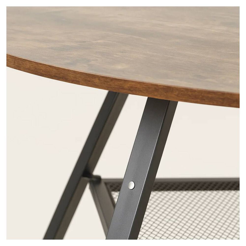 Mesa De Comedor Redonda Estilo Industrial Trn image number 3.0