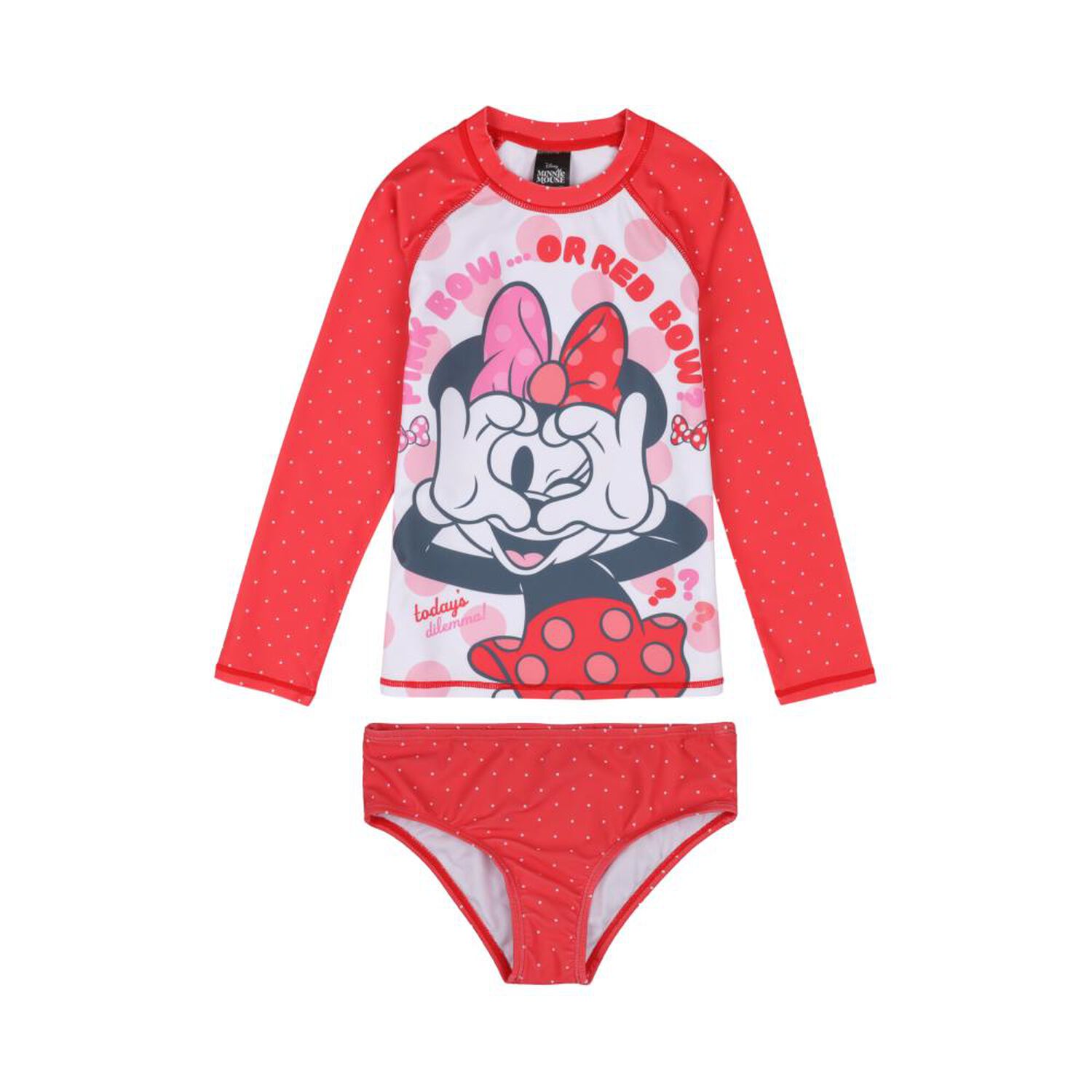 Traje De Ba&ntilde;o Ni&ntilde;a Minnie image number 0.0
