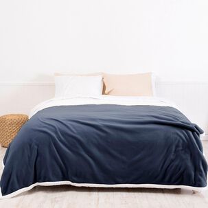 Frazada Polar-sherpa Lisa King Azul