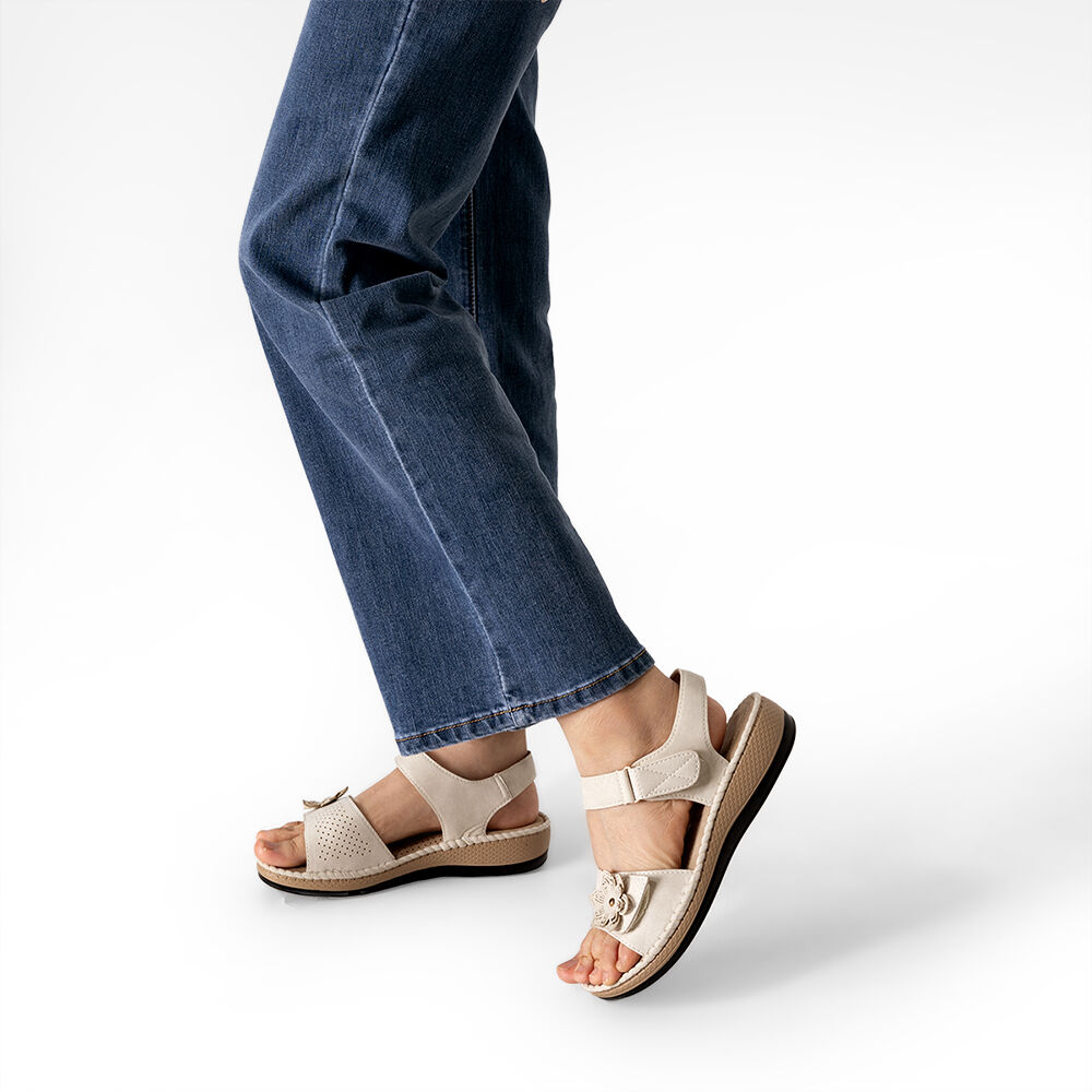 Sandalia Tacon Cu&ntilde;a Casual Soft Mujer Weide Js78 image number 1.0