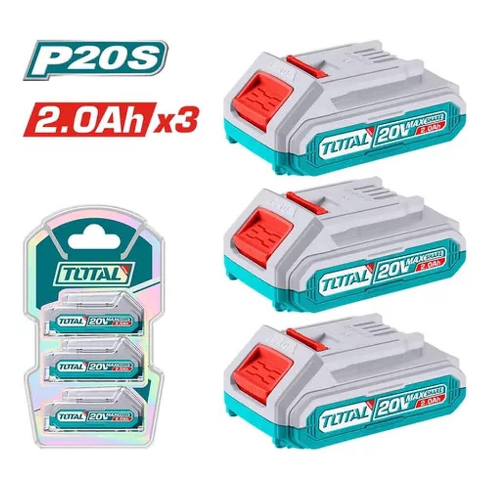 Kit 3 Bater&iacute;as P20s 2.0 Ah Total image number 0.0