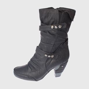 Bota Taco Negro V&iacute;a Franca Art. 5681118black