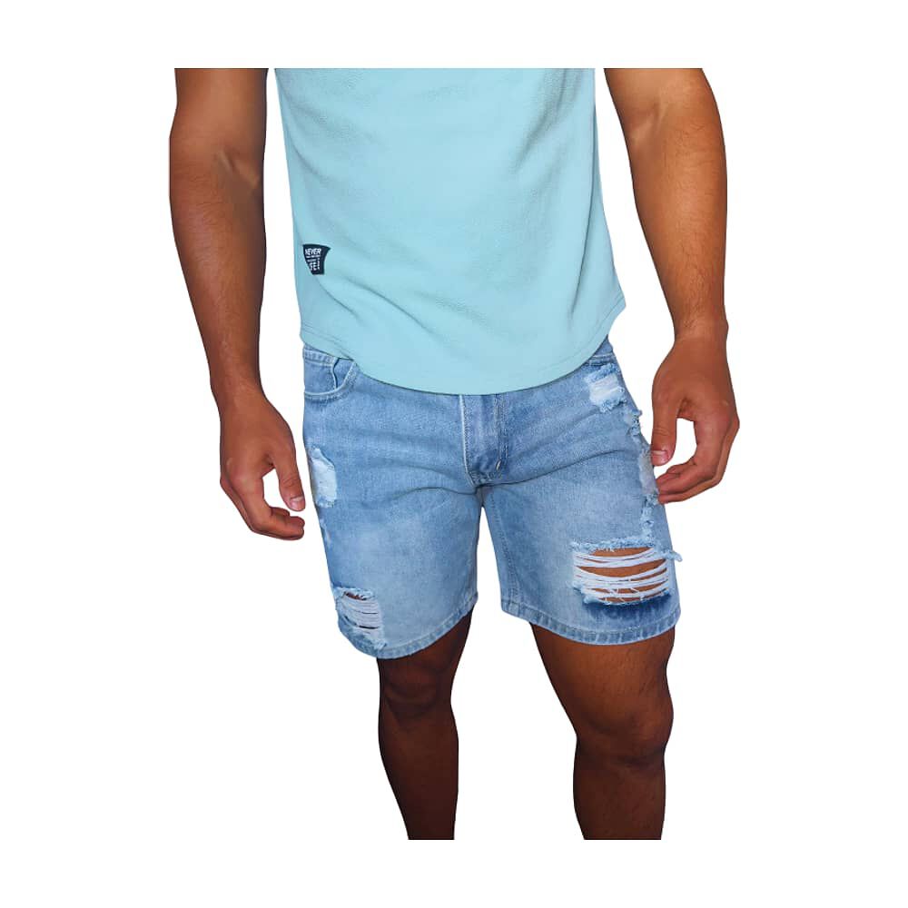 Short Jeans Destroyed Hombre image number 0.0