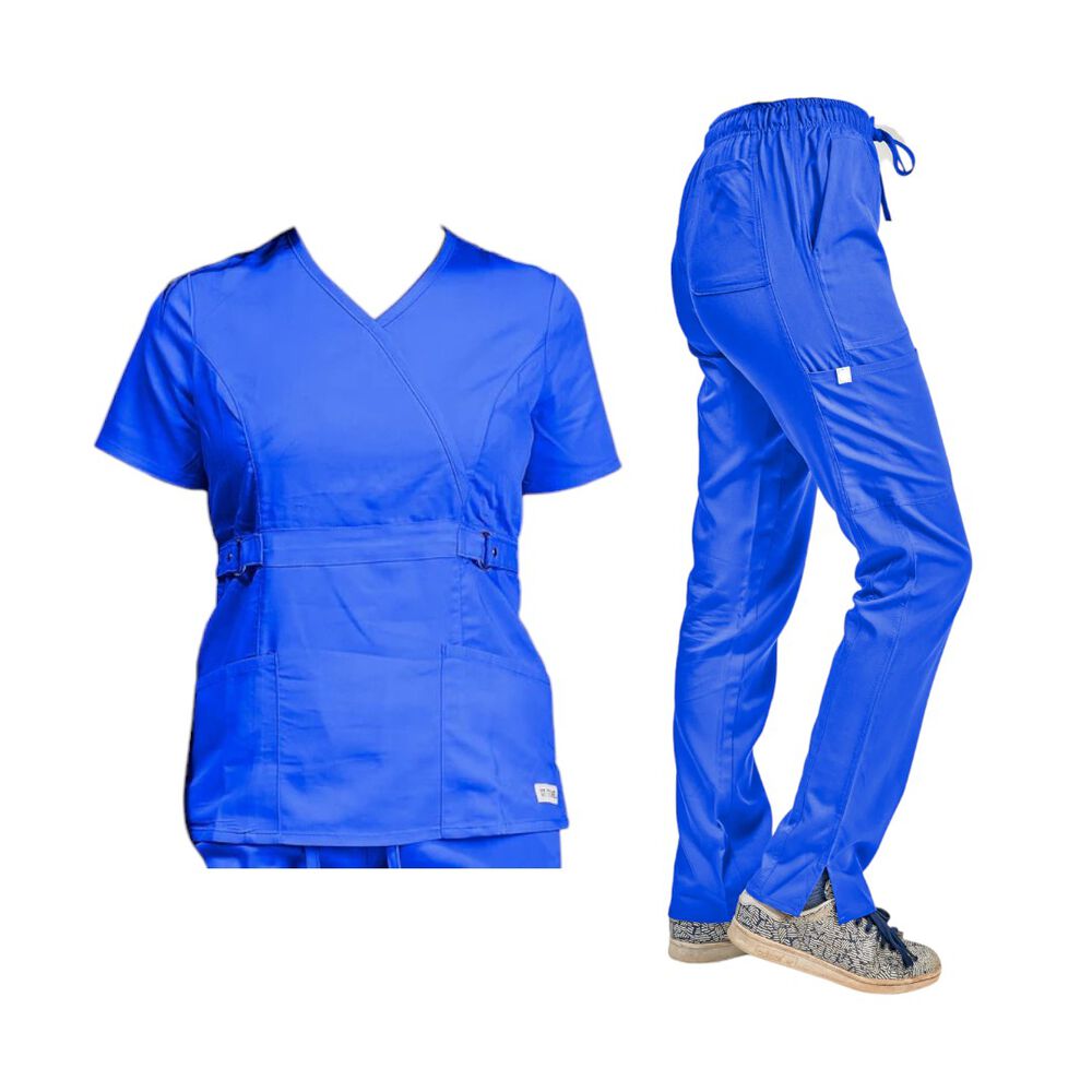 Conjunto Polera Y Pantal&oacute;n Clinico Azul Real | Royal Blue image number 2.0