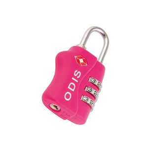 Candado Odis Tsa Maleta Viaje 33mm Con Clave - Rosado