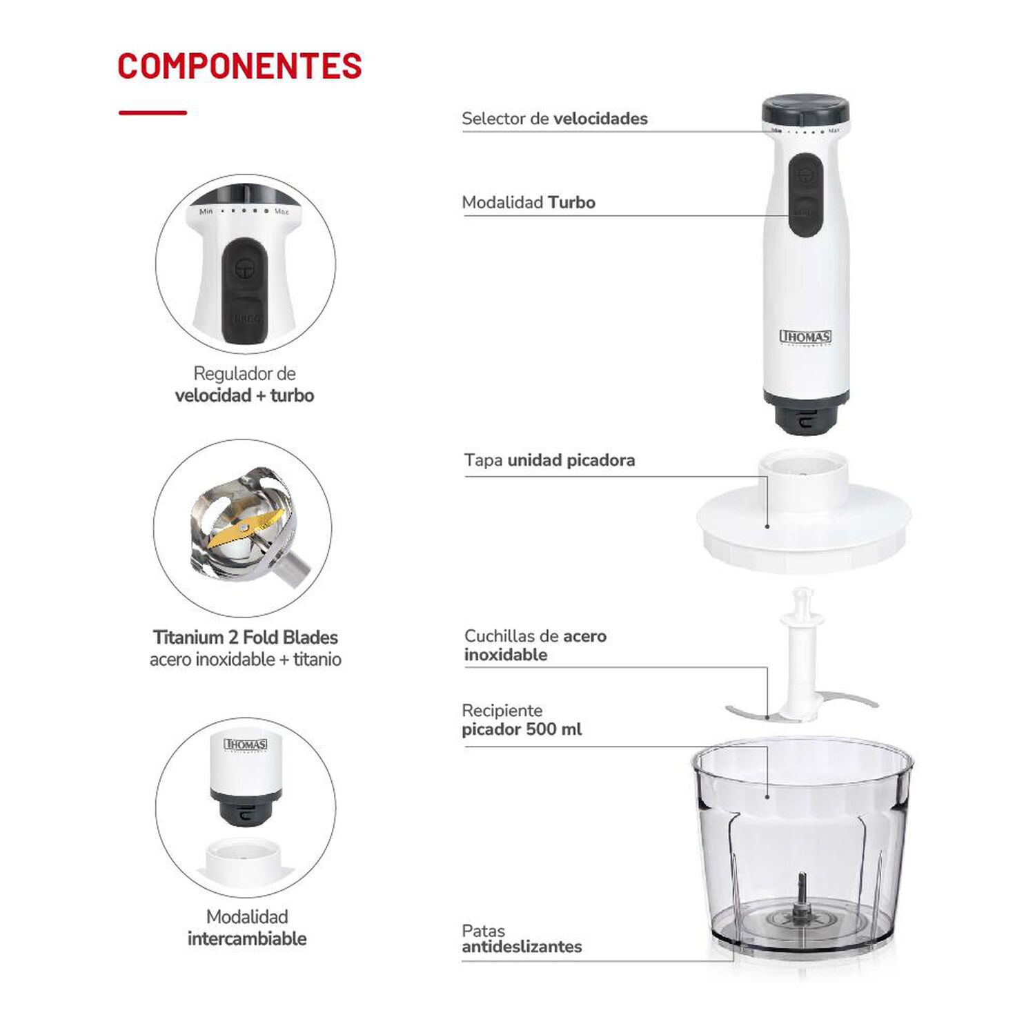 Minipimer Thomas TH-8725 / 600W image number 4.0