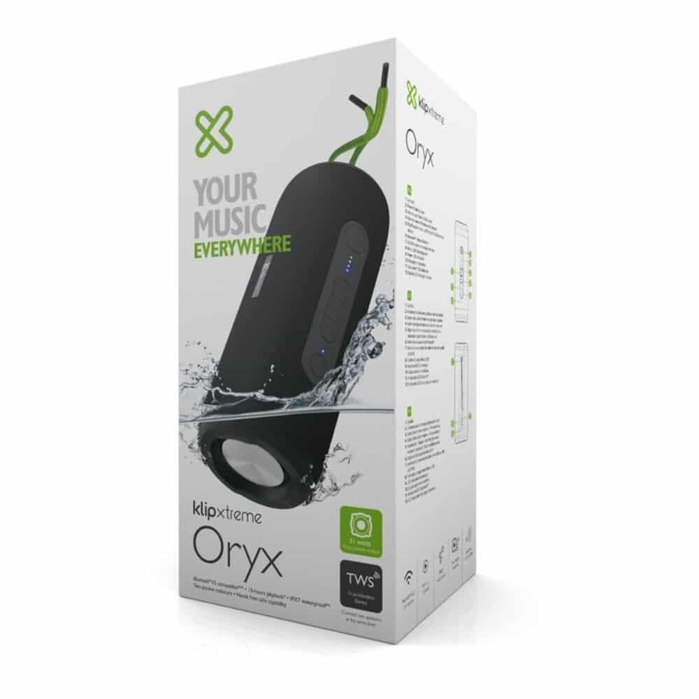 Parlante Portátil Klip Xtreme Oryx Bluetooth Ipx7 Negro/gris image number 0.0