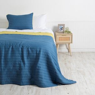 Quilt Toledo 1.5 P Azul-amarillo