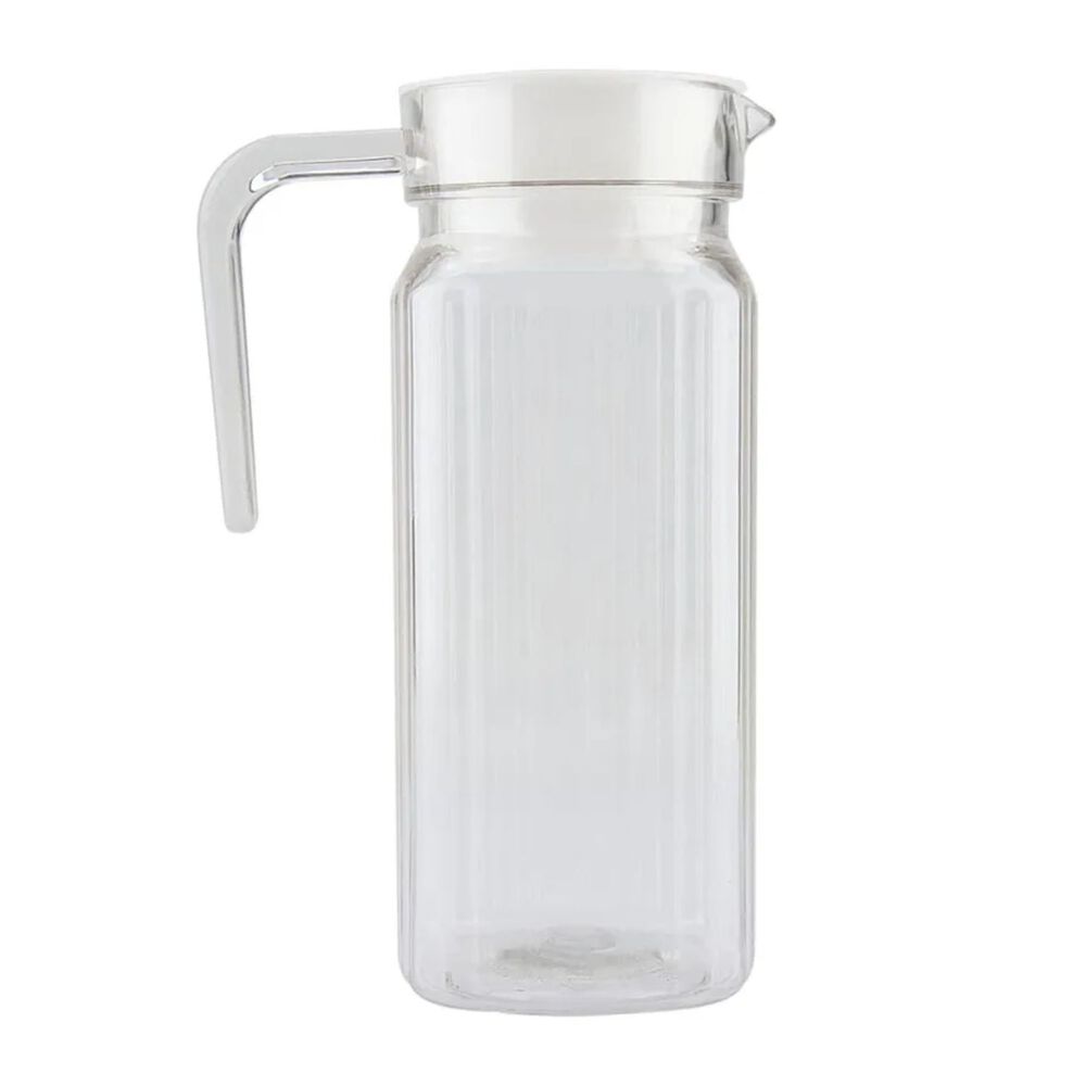 Jarra De Vidrio Agua Jarra De Jugo Jarra Con Tapa Vintage 1 Litro image number 2.0