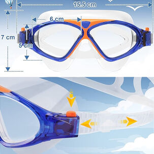 Lentes De Piscina Natacion Gafas De Agua Niños + Estuche