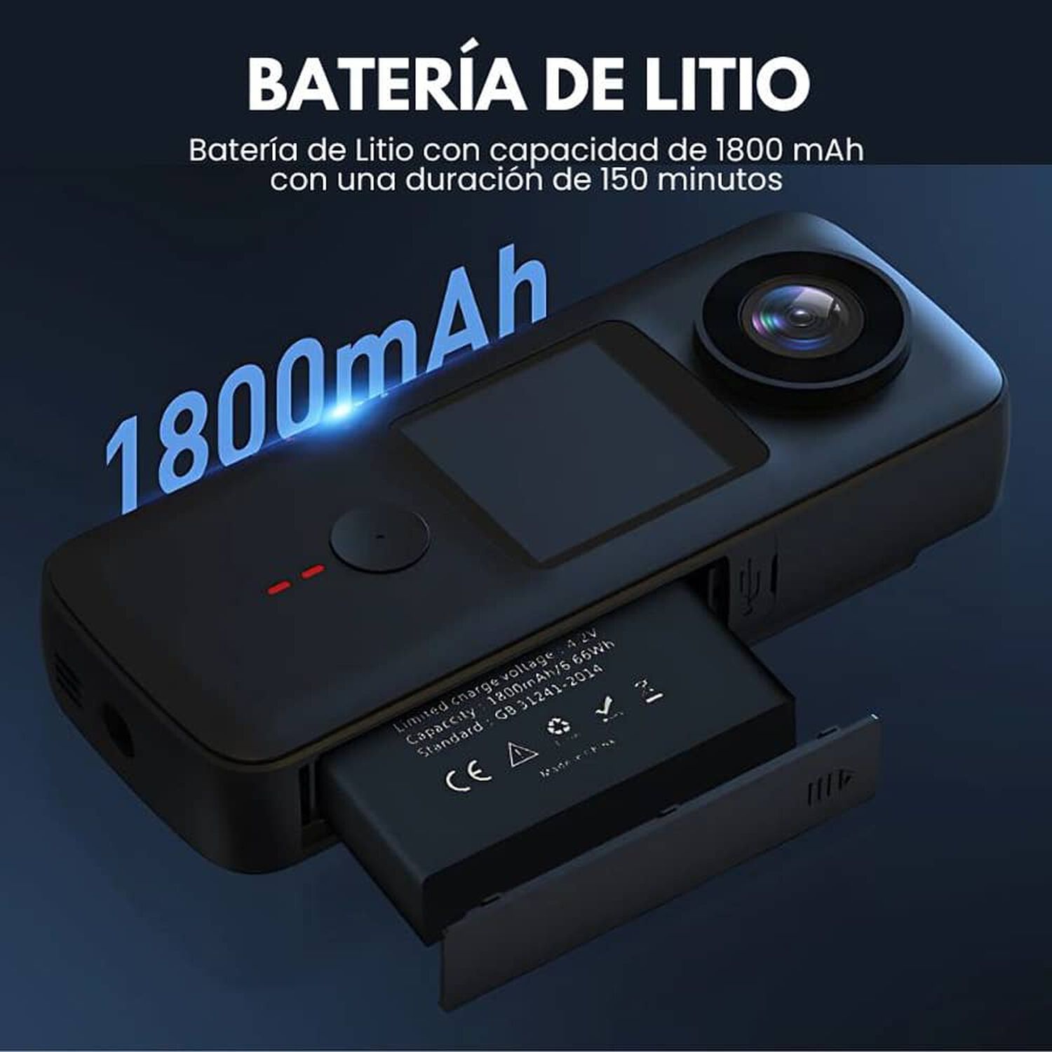 Camara Filmadora 4k Wifi Resistente Al Agua image number 3.0