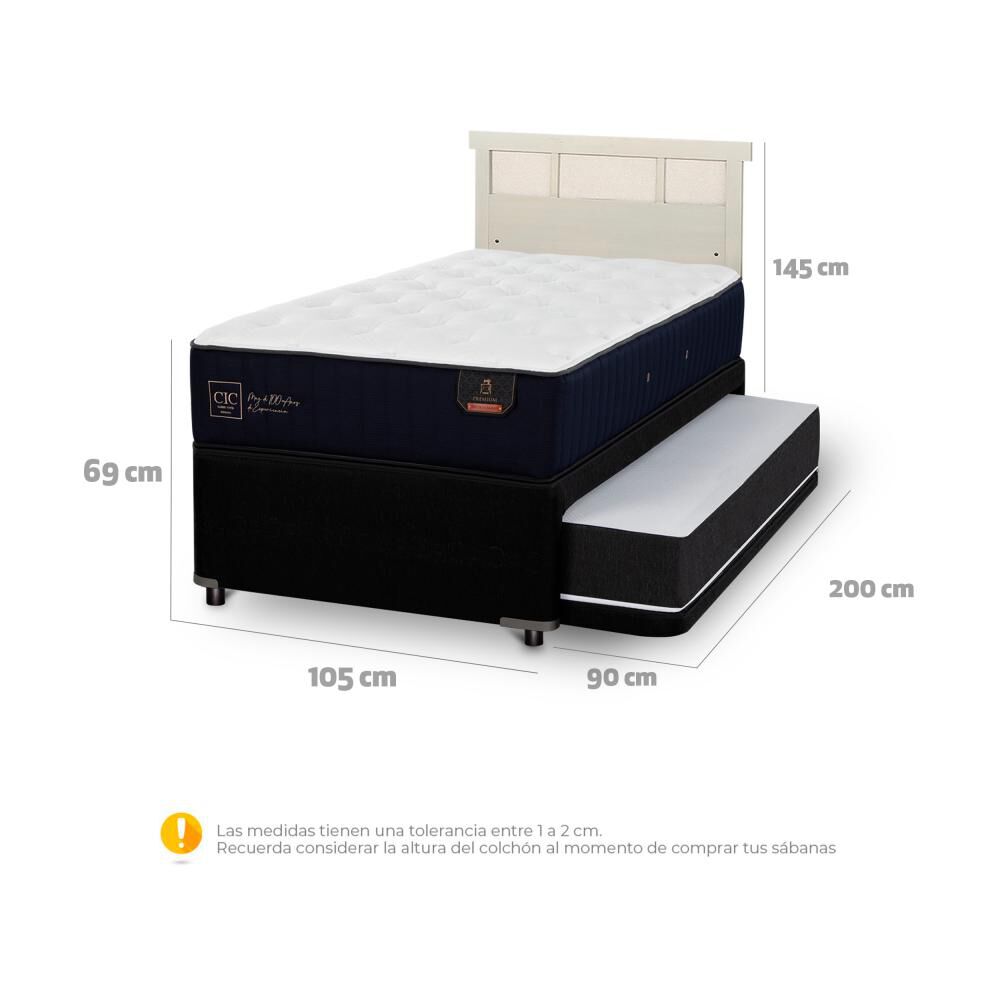 Cama Nido Cic Cama Nido / 1.5 Plazas / Base Funcional + Respaldo image number 2.0