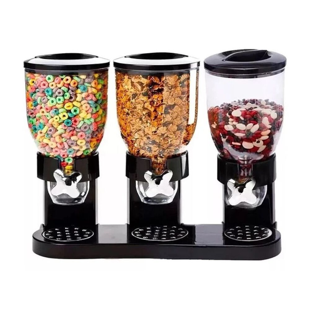 Dispensador Triple Cereal Granos Dulces Frutos Secos image number 0.0