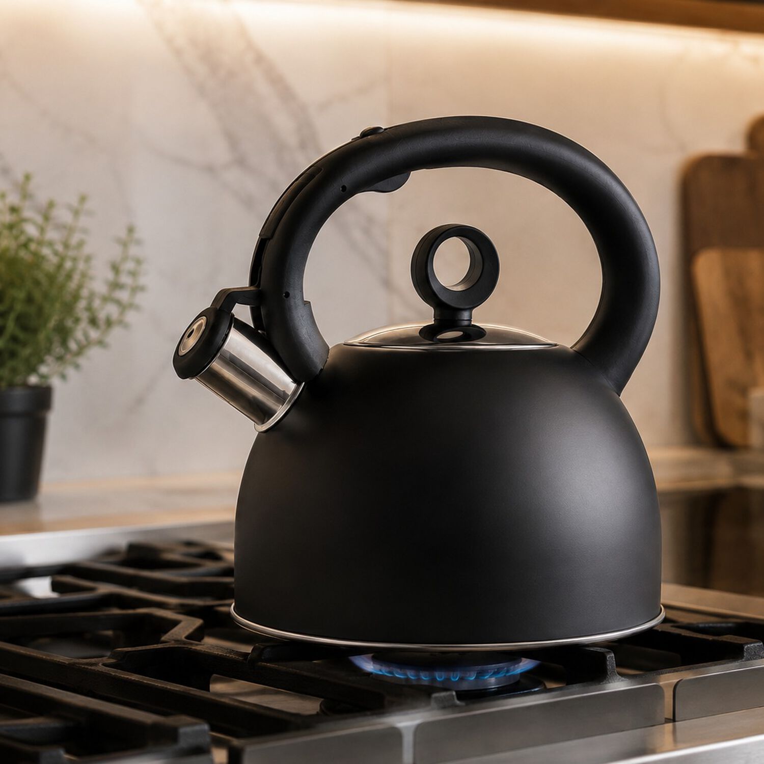 Tetera 2,5 Litros Acero Inox Modelo Dark Marca Vitta Color Negro image number 5.0