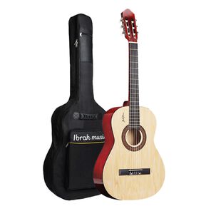 Guitarra Ac&uacute;stica Cl&aacute;sica Ibrah 39 Pulgadas Colores + Funda