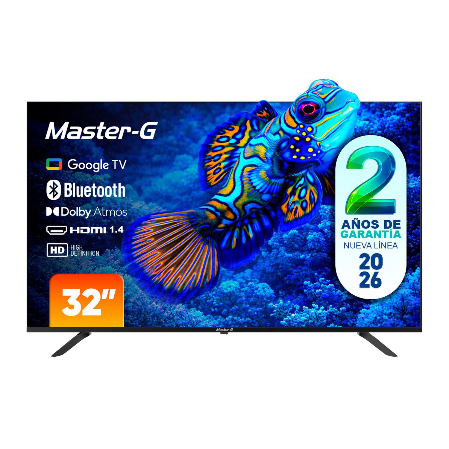 Smart Tv Led 32" Google Tv Hd Bluetooth Mgg32hfk5 image number 0.0