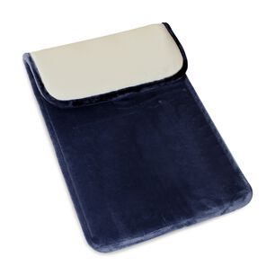 Alfombra De Ba&ntilde;o Nautica Home Flannel 50x80cm Absorbente Azul Marino