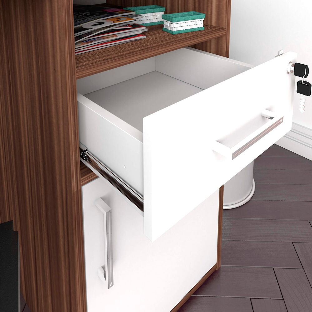 Escritorio Hall Blanco Con Café image number 5.0