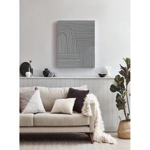 Cuadro Abstracto Gris 40x50