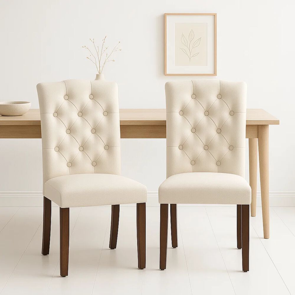 Pack De 2 Sillas De Comedor Acolchada Madera Elegance image number 2.0