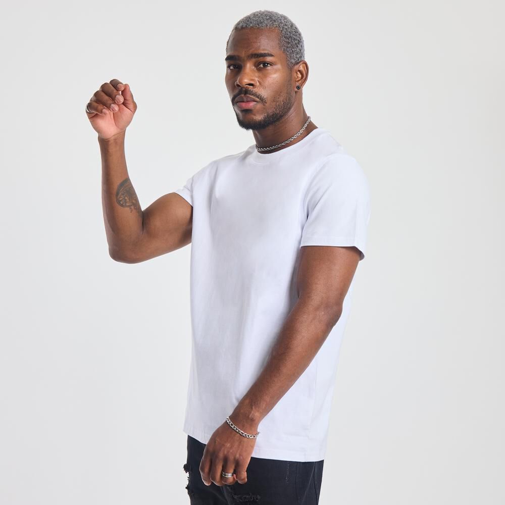Polera Lisa Slim Manga Corta Cuello Redondo Hombre Rolly Go image number 2.0