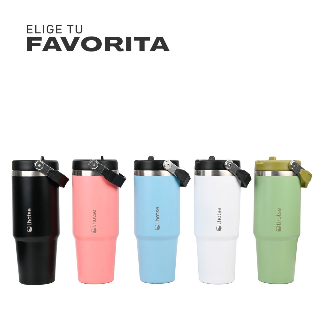 Botella T&eacute;rmica Insulada Lhotse Travel Mug 900ml Blue image number 6.0