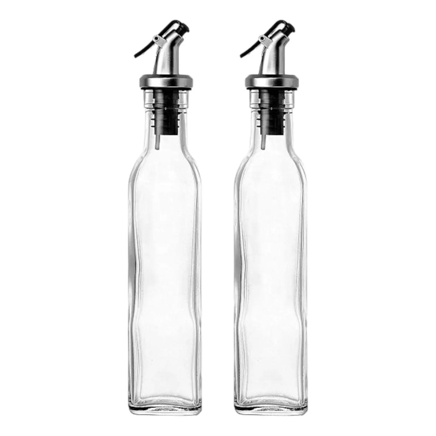 Set 2 Botellas Dispensadoras Vidrio Aceite Vinagre 500ml Vintage image number 0.0
