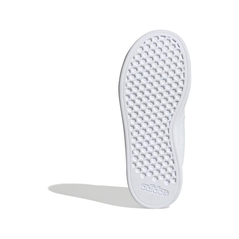 Zapatilla Infantil Niña Adidas Advantage Base 2.0 Blanco/rosado image number 5.0